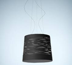 Подвесной светильник Foscarini TRESS большой черный светильник Foscarini H. 5 m