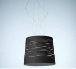 Подвесной светильник Foscarini TRESS большой черный светильник Foscarini H. 5 m