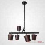 Подвесной реечный светильник CONNY L5 Dark brown ImperiumLoft 182061-26