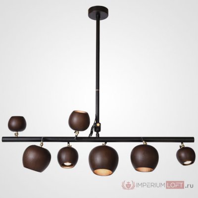 Подвесной реечный светильник CONNY L7 Dark brown ImperiumLoft 182063-26