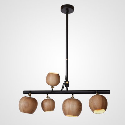 Подвесной реечный светильник CONNY L5 Light brown ImperiumLoft 182066-26