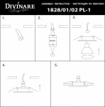 Светильник потолочный Divinare 1828/02 PL-1 IVETTA