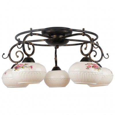 Подвесной светильник Escada 497/5 E14*40W D585 Black Brush Gold