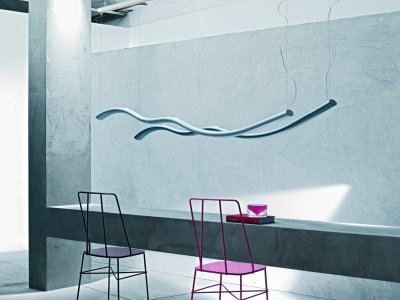 Подвесной светильник Foscarini WAVE серебристый