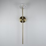 Бра RH Boule de Cristal Long Sconce Brass ImperiumLoft 185376-22