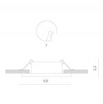 Светильник потолочный Divinare 1855/03 PL-1 SIMPLEX