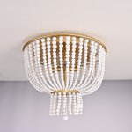 Люстра JACQUELINE CLEAR FLUSH-MOUNT brass ImperiumLoft 186173-22