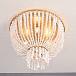 Люстра JACQUELINE CLEAR FLUSH-MOUNT brass ImperiumLoft 186173-22