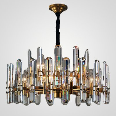 Люстра RH BONNINGTON Chandelier natural brass D900 ImperiumLoft 186175-22