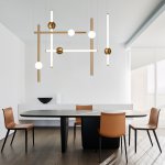Подвесной светильник broom ORION GLOBE LIGHT gold D L600 ImperiumLoft 186663-22