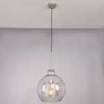 Подвесной светильник CATCH F pear silver D30 ImperiumLoft 186714-26