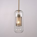 Подвесной светильник CATCH F cylinder brass D12 ImperiumLoft 186715-26