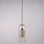 Подвесной светильник CATCH F cylinder brass D12 ImperiumLoft 186715-26