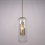 Подвесной светильник CATCH F cylinder brass D15 ImperiumLoft 186719-26