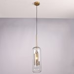 Подвесной светильник CATCH F cylinder brass D15 ImperiumLoft 186719-26