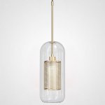 Подвесной светильник CATCH F cylinder brass D15 ImperiumLoft 186719-26