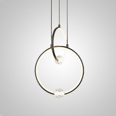 Подвесной светильник LUANA 1 black 3000К ImperiumLoft 186729-23