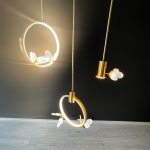 Подвесной светильник BABETTA RING 1 L320 brass 4000К ImperiumLoft 186735-23
