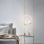 Подвесной светильник BABETTA RING 1 L320 brass 4000К ImperiumLoft 186735-23