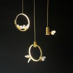 Подвесной светильник BABETTA RING 1 L320 brass 4000К ImperiumLoft 186735-23