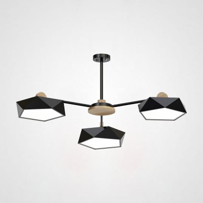 Подвесная люстра GEOMETRIC CH 3 черная ImperiumLoft 186750-26