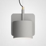 Подвесной бетонный светильник SKOVL C Серый ImperiumLoft 186778-26