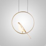 Подвесной светильник NOMI 1 gold black 3000К ImperiumLoft 186803-23