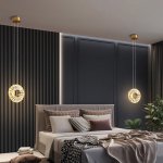 Подвесной светильник GODIVA brass 4000К ImperiumLoft 186815-23