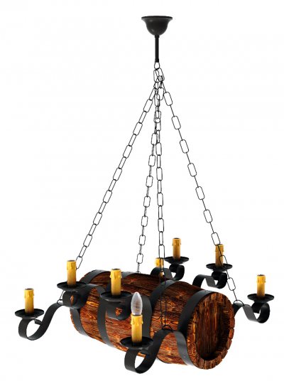 Люстра "Бочонок" 8хЕ14х40Вт 187-62-18