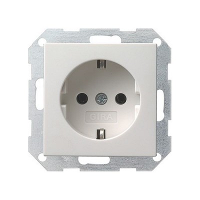 Gira S-55 Бел Розетка с/з (G18827)