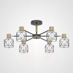 Потолочная люстра CORF B3 Black 6 lamps ImperiumLoft 189476-26