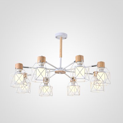 Потолочная люстра CORF B3 White 8 lamps ImperiumLoft 189481-26 Потолочная люстра CORF B3 White 8 lamps ImperiumLoft 189481-26