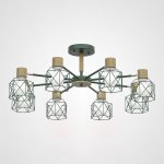 Потолочная люстра CORF B3 Green 8 lamps ImperiumLoft 189485-26