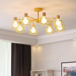Потолочная люстра CORF B3 Champagne 5 lamps ImperiumLoft 189487-26