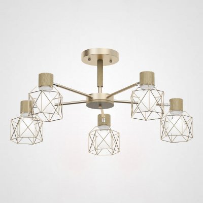 Потолочная люстра CORF B3 Champagne 5 lamps ImperiumLoft 189487-26