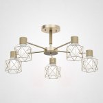 Потолочная люстра CORF B3 Champagne 5 lamps ImperiumLoft 189487-26