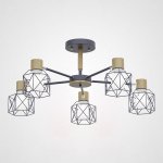 Потолочная люстра CORF B3 Gray 5 lamps ImperiumLoft 189491-26