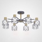Потолочная люстра CORF B3 Gray 8 lamps ImperiumLoft 189493-26