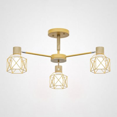 Потолочная люстра CORF B3 Yellow 3 lamps ImperiumLoft 189494-26