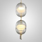 Подвесной светильник PLATTE 2 brass 3000К ImperiumLoft 189531-23