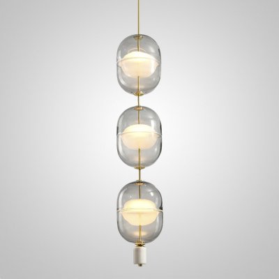 Подвесной светильник PLATTE 3 brass 3000К ImperiumLoft 189532-23