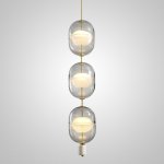 Подвесной светильник PLATTE 3 brass 3000К ImperiumLoft 189532-23