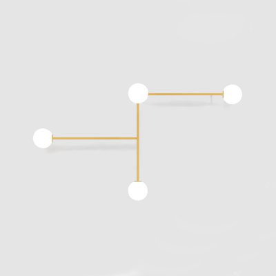 Настенный светильник LINES 4 золото ImperiumLoft 189564-26 Настенный светильник LINES 4 золото ImperiumLoft 189564-26