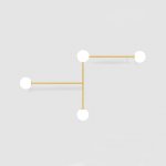 Настенный светильник LINES 4 золото ImperiumLoft 189564-26