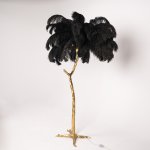 Торшер страусиные перья Feather Lamp A MODERN GRAND TOUR черный ImperiumLoft 189584-22