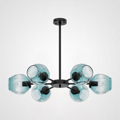 Люстра на штанге MARINE B 6 Black/Blue ImperiumLoft 189679-26