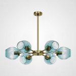 Люстра на штанге MARINE B 6 Gold/Blue ImperiumLoft 189681-26