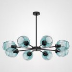Люстра на штанге MARINE B 8 Black/Blue ImperiumLoft 189683-26