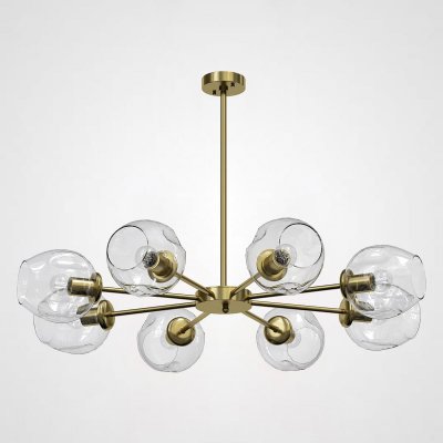 Люстра на штанге MARINE B 8 Gold/Transparent ImperiumLoft 189684-26