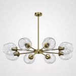 Люстра на штанге MARINE B 8 Gold/Transparent ImperiumLoft 189684-26